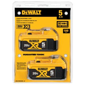 DEWALT DCB205-2 20V MAX 5.0Ah Battery 2-Pack