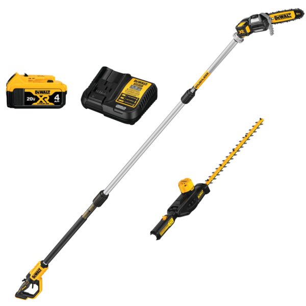 DEWALT DCKO86M1 20V MAX Pole Saw and Pole Hedge Trimmer Combo Kit