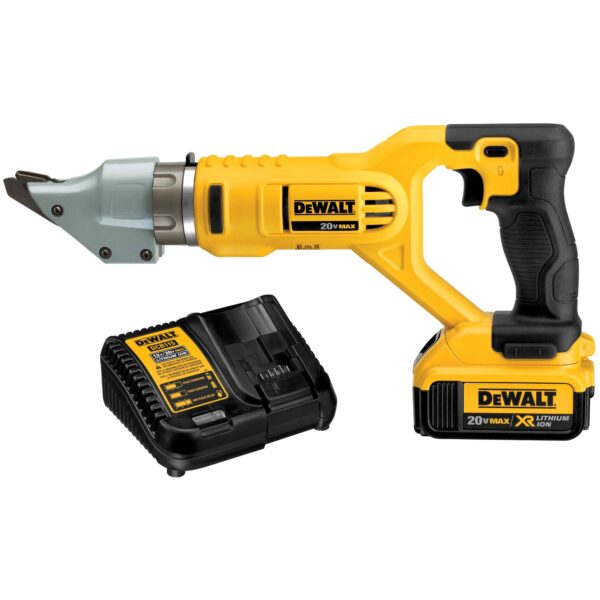 DEWALT DCS494M2 20V MAX Li-Ion 14ga Swivel Head Shear (4.0Ah) w/2 Batteries