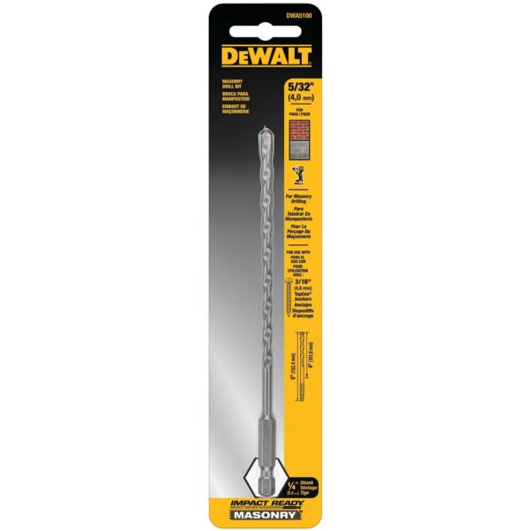 DEWALT DWA5100 Concerte Impact Ready Bit 5/32" x 4" x 6"