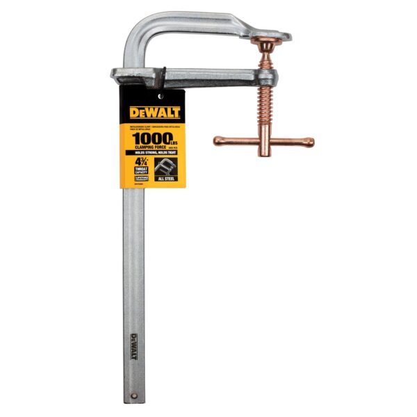 DEWALT DWHT83850 Metalworking Clamp 12" x 5-1/2" 1000lbs