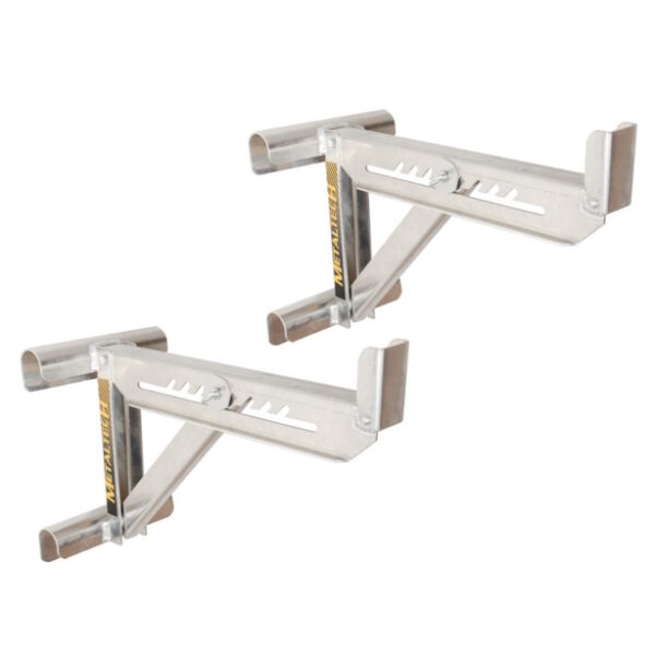 METALTECH E-LJ20P Ladder Jacks 2 Rung Aluminum Welded/Riveted 250lb Rating 2/pk