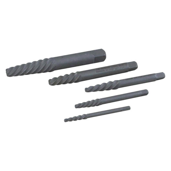 GRAY TOOLS S35P 5pc Spiral Screw Extractor Set