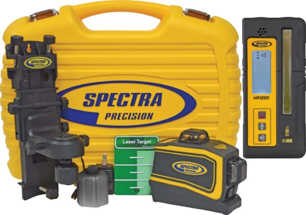 SPECTRA LT58G-2 3 X 360 Green Laser Tool w/HR1220 Receiver Kit