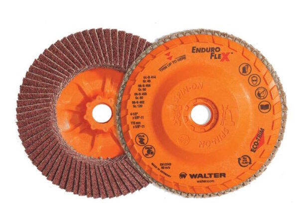 WALTER 15R512 - 5" 120 Grit Flap Disc ENDUROFLEX