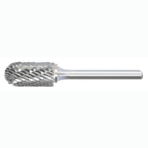 NORSEMAN 17749 SC-1 Cylinder Carbide Burr Double Cut Radius End