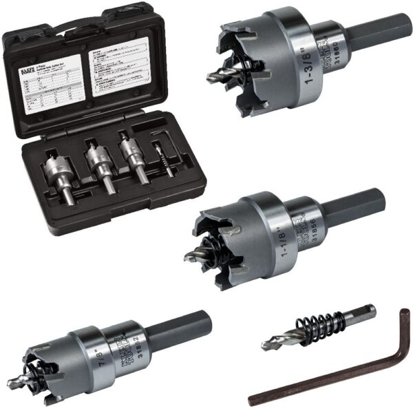KLEIN 31872 Carbide Hole Cutter Set 4 Piece