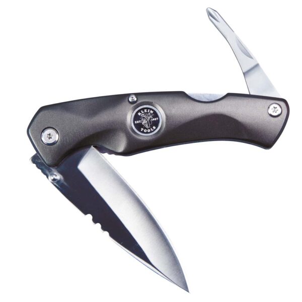 KLEIN 44217 Electrician's Pocket Knife w/#2 Phillips - Image 2