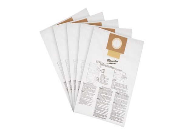 MILWAUKEE 49-90-1979 Fleece Dust Bags (5PK) - 6 Gallon