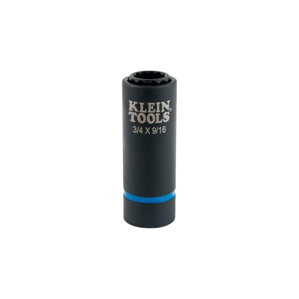 KLEIN 2-in-1 Impact Socket 12-Point 3/4 and 9/16-Inch