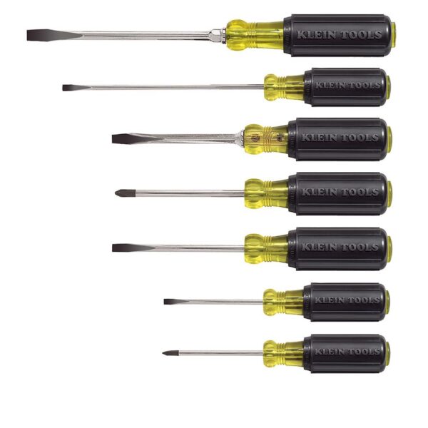 KLEIN 85076 7-Piece Slotted and Phillips Screwdriver Set