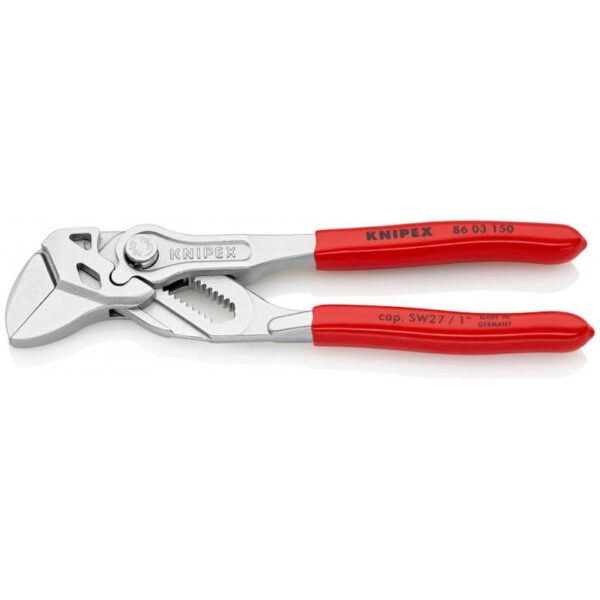 KNIPEX 86 03 150 SBA Pliers Wrench 6" 1" Cap