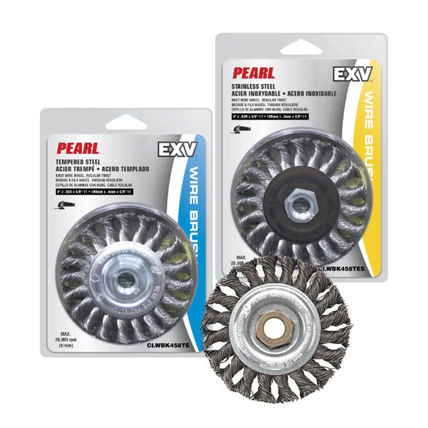PEARL CLWBK658TE 6" EXV Knot Wire Wheel Regular Twist