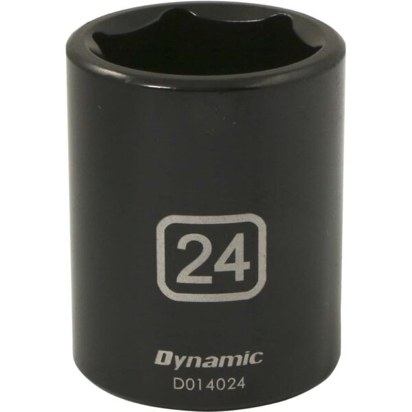 DYNAMIC TOOLS D014024 1/2" Drive 6Pt 24mm Impact Socket