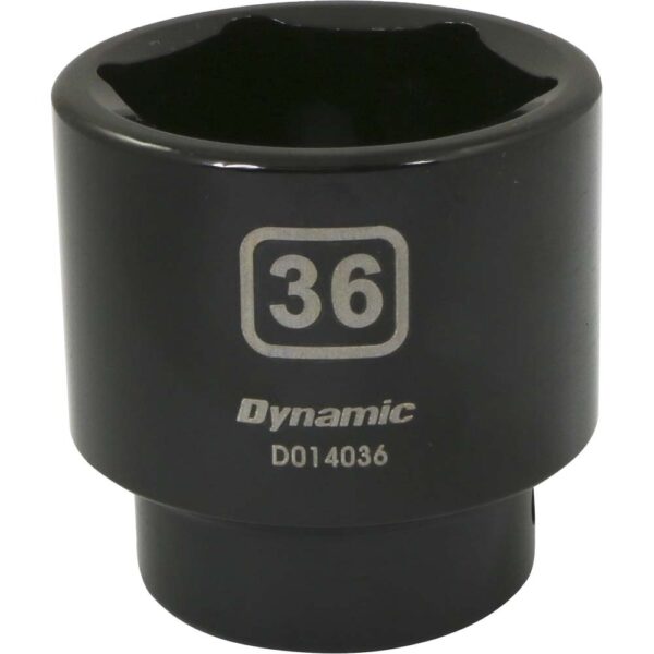 DYNAMIC TOOLS D014036 1/2" Drive 6Pt 36mm Impact Socket