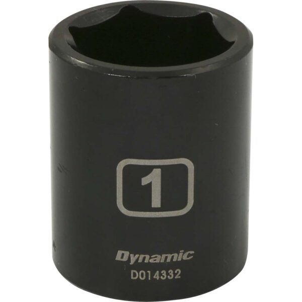 DYNAMIC TOOLS D014332 1/2" Drive 6Pt 1" Impact Socket