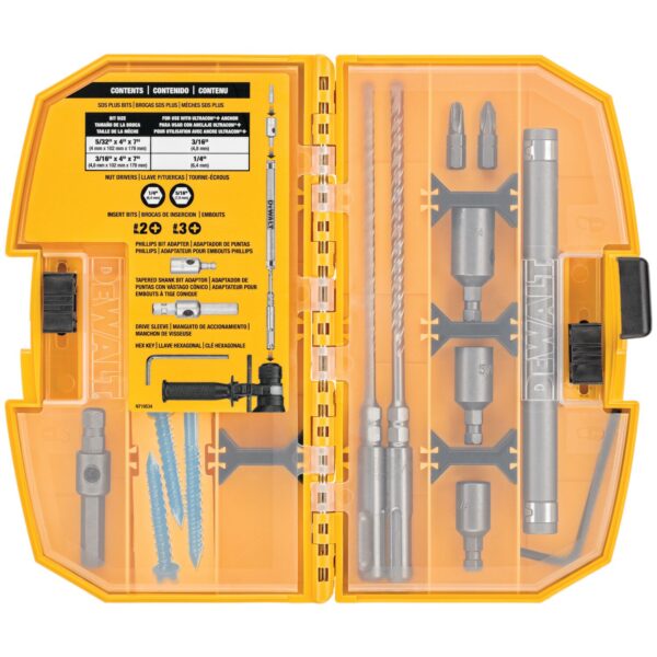 DEWALT DW5366 10Pc Anchor Drive Kit Tapcon Set