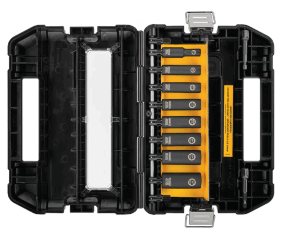DEWALT DWMT45435 17pc Mixed SAE/MM Deep Impact Socket Set
