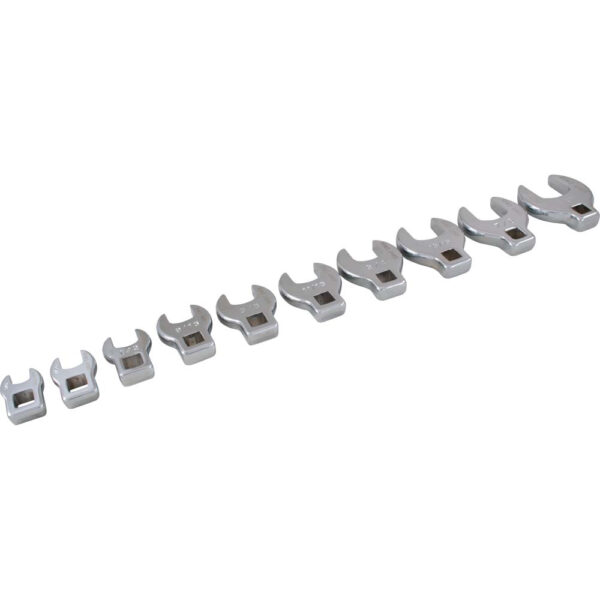 GRAY GRY-64910 10 Piece 3/8" Dr. SAE Open End Crowfoot Wrench Set