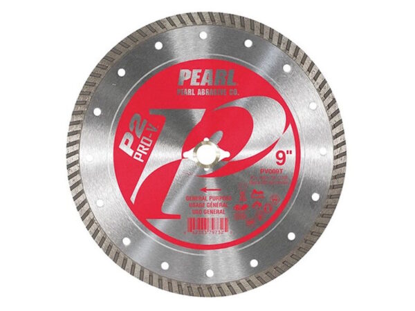 PEARL PV009T 9" x .100 x 7/8 DM - 5/8 Adapter P2 Pro-v Flat Core Turbo Rim Blade
