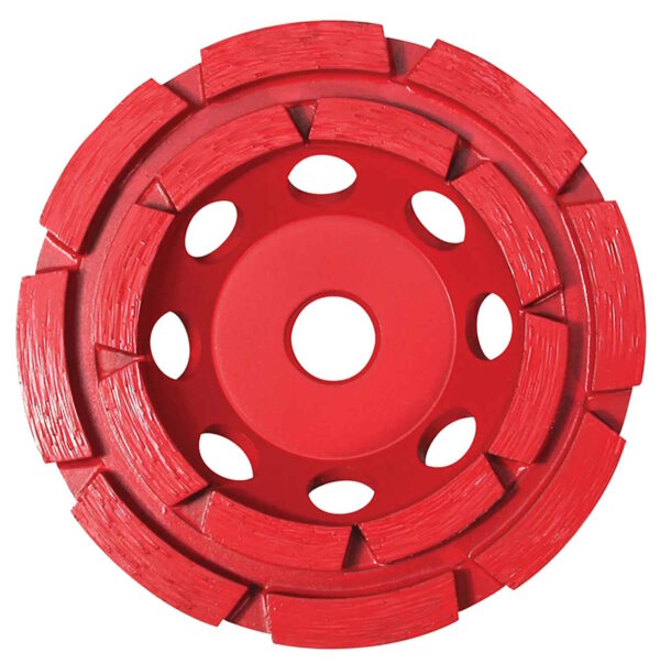 PEARL PV04CDH 4" x 5/8-11 Double Row Cup Wheel P2 Pro-V Concrete & Masonry