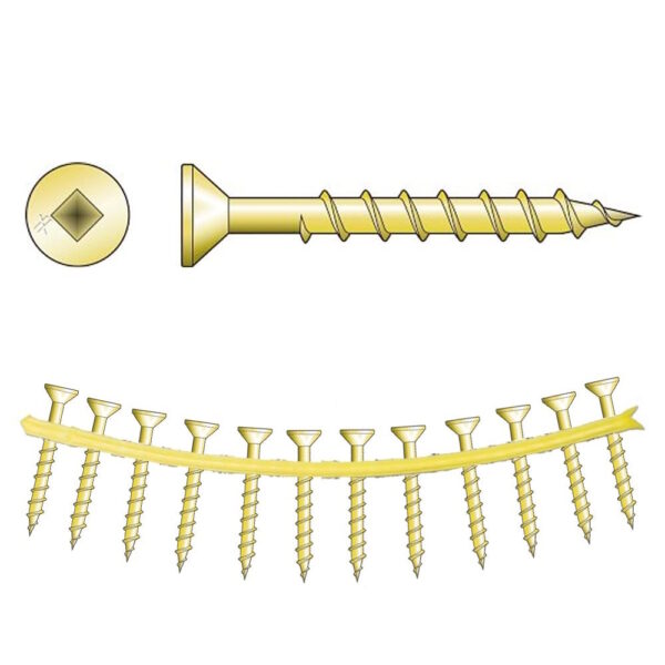 QUIK-DRIVE #8x1-1/4" Wood Screw 2500/box