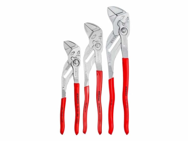 KNIPEX 00 20 06 US2 - 3 Pc Pliers Wrench Set 7" 10" & 12"