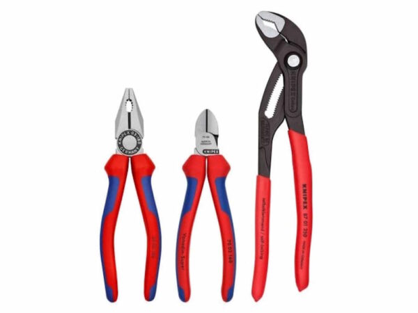 KNIPEX 00 20 09 V01 3 PC Combination Diagonal Cobra Set