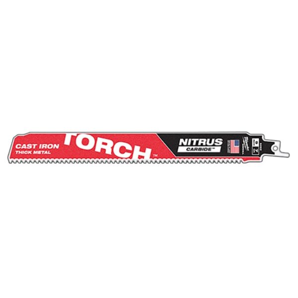 MILWAUKEE 48-00-5562 9" 8 TPI Torch Sawzall Blade w/Nitrus Carbide 5PK - Image 2