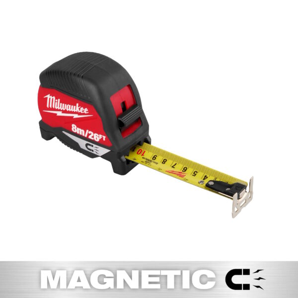 MILWAUKEE 48-22-1026M 8m/26ft Magnetic Tape Measure