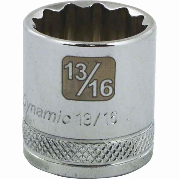 DYNAMIC TOOLS D009426 3/8" Drive 12Pt 3/16" Chrome Socket