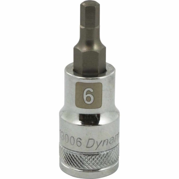 DYNAMIC TOOLS D013006 1/2" Drive 6mm Hex Bit Socket