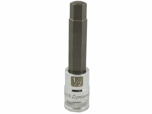 DYNAMIC TOOLS D013466 1/2" Drive 1/2" Hex Bit Socket Long