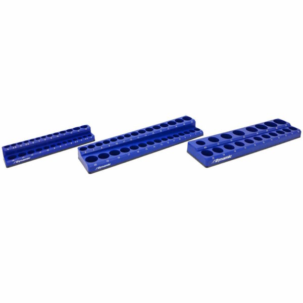 DYNAMIC TOOLS D029200 Metric 3Pc Magnetic Socket Organizer Set