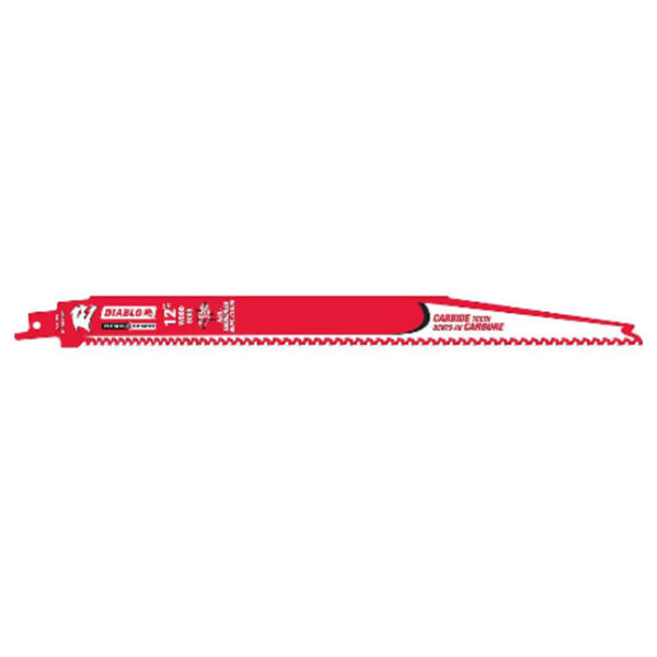 DIABLO DS1206VCW10C 12" Reciprocating Saw Blade Carbide Nail-Embedded Wood 10Pk