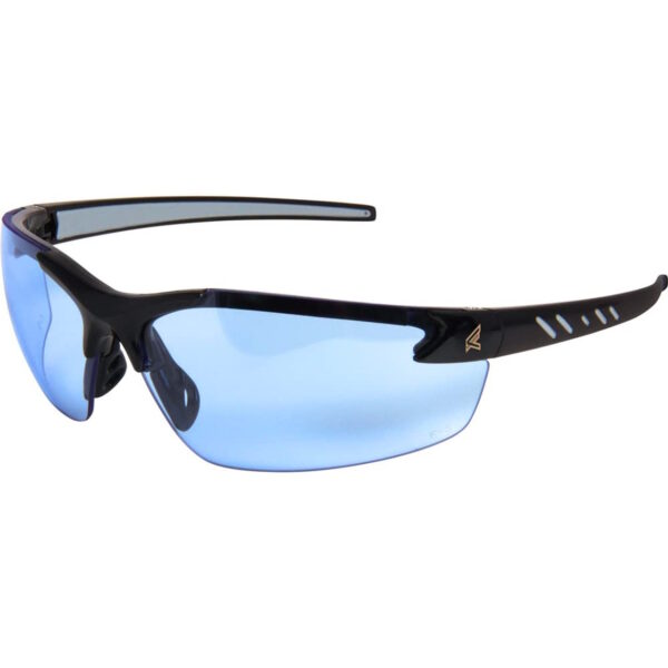EDGE DZ113VS-G2 Zorge G2 Safety Glasses - Black Frame Lt Blue Vpr Shield Lens