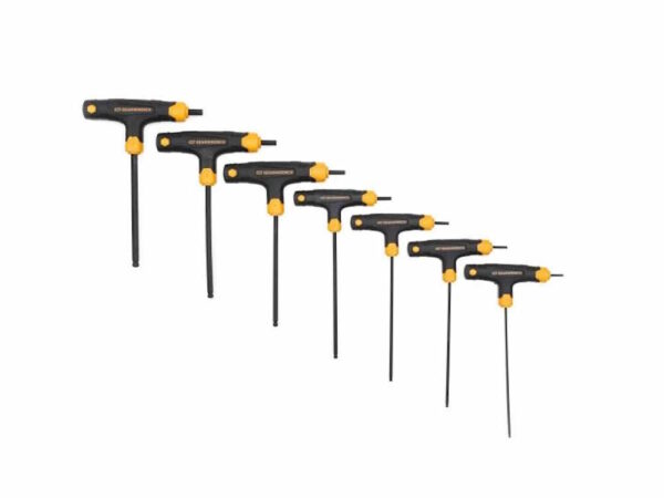 GEARWRENCH GWR-83515 7-Pc SAE T-Handle Ball End Key Set, 3/32"–1/4"