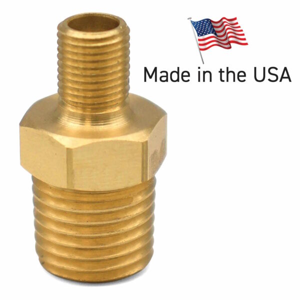 LOCK-N-LUBE LNL65196 LockNFlate Tire Inflator Adapter 1/4 NPT(m) - Schrader  (m)