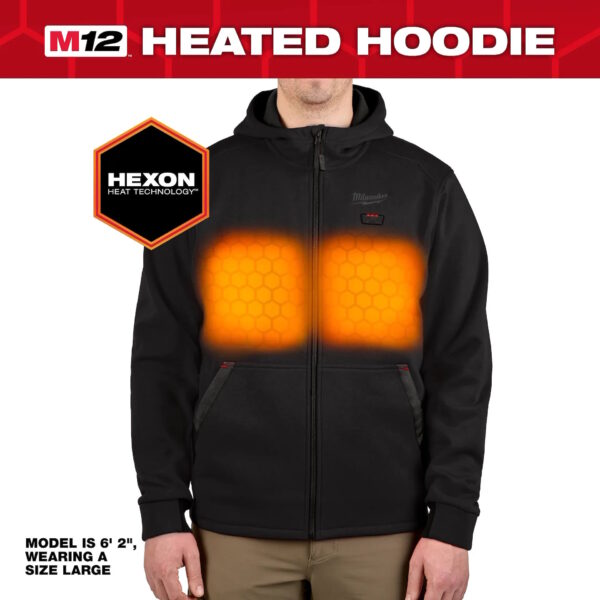 MILWAUKEE M200B-21L M12™ Heated Hoodie - Black L
