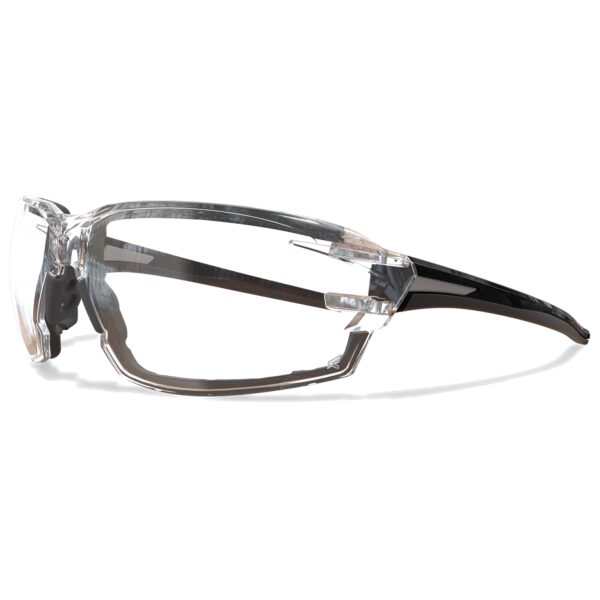 EDGE XV411AFG Nevosa Safety Glasses - Blk Frame w/ Gasket Clr Std Anti-Fog Lens