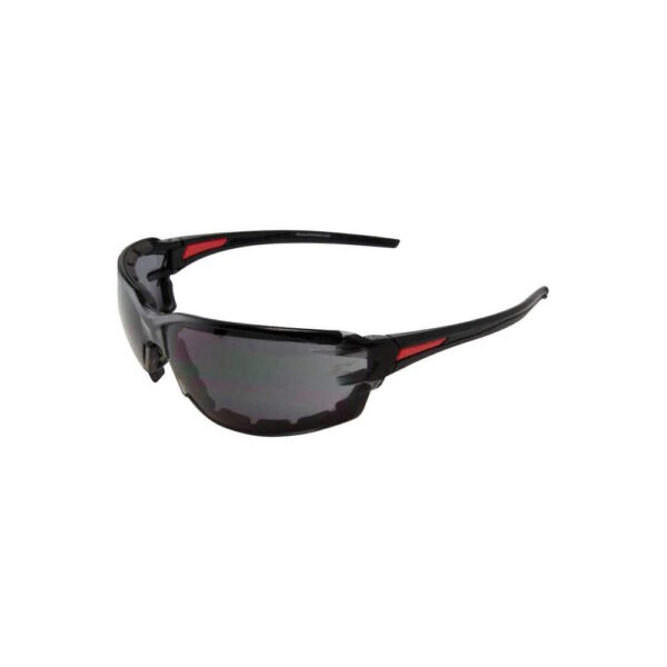 EDGE XV416AFG Nevosa Safety Glasses-Blk Frame w/ Gasket Smoke Std Anti-Fog Lens