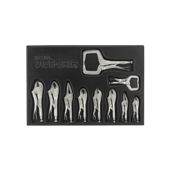 IRWIN 1078TRAY 10Pc Locking Pliers Original Set w/Tray