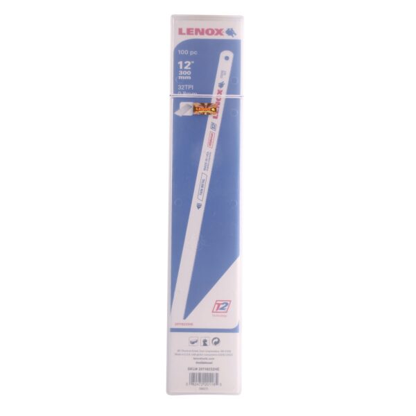 LENOX 20118232HE Bi-Metal Hacksaw Blades 1/2" x 12" 32tpi Thin Metal 100/pk