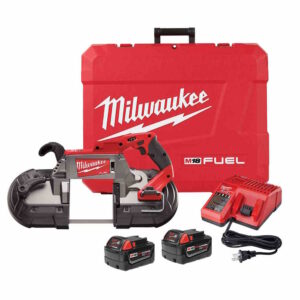 MILWAUKEE 2729-22 M18 5" Deep Cut Band Saw Kit 2 - 5.0Ah Batteries & Charg