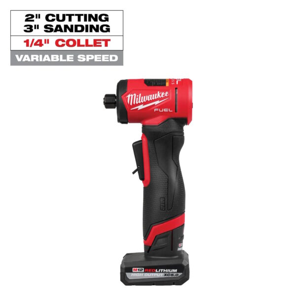 MILWAUKEE M12 Fuel 1/4" Die Grinder Right Angle GEN2 VS (0-20,000 rpm) KIT