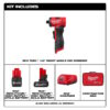 MILWAUKEE M12 Fuel 1/4" Die Grinder Right Angle GEN2 VS (0-20,000 rpm) KIT - Image 2