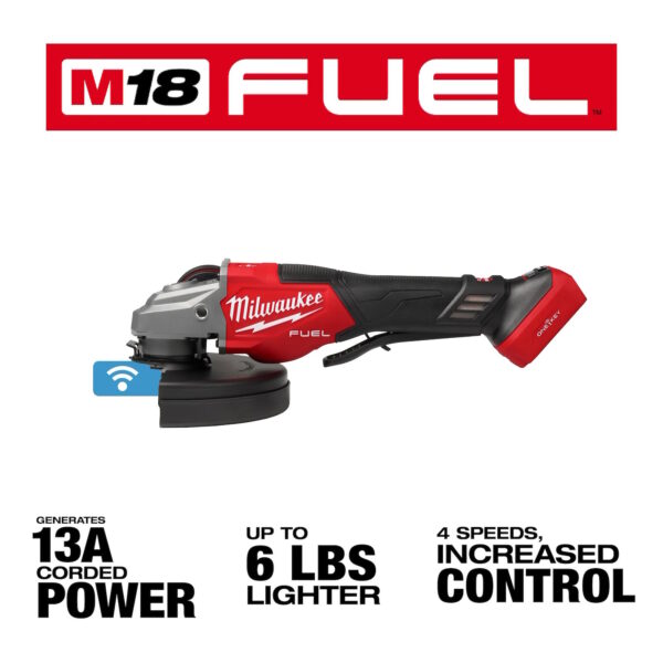 MILWAUKEE 3674-20 M18 FUEL 4 1/2" - 7" Variable Speed Braking Grinder