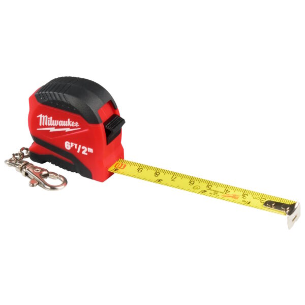 MILWAUKEE 48-22-1706 6ft/2m Keychain Tape Measure