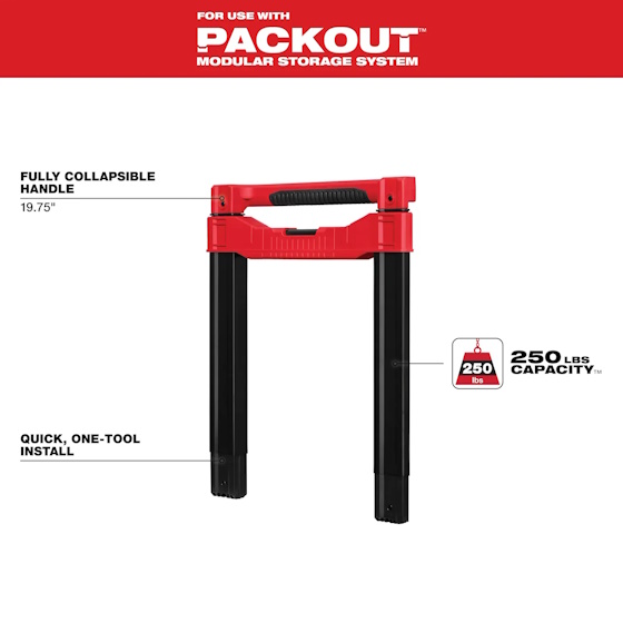 MILWAUKEE 48-22-8027 Low-Profile Handle for PACKOUT™ Rolling Tool Box - Image 2