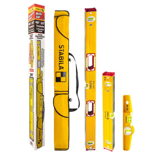 STABILA 48380 Magnetic 3Pc Level Set